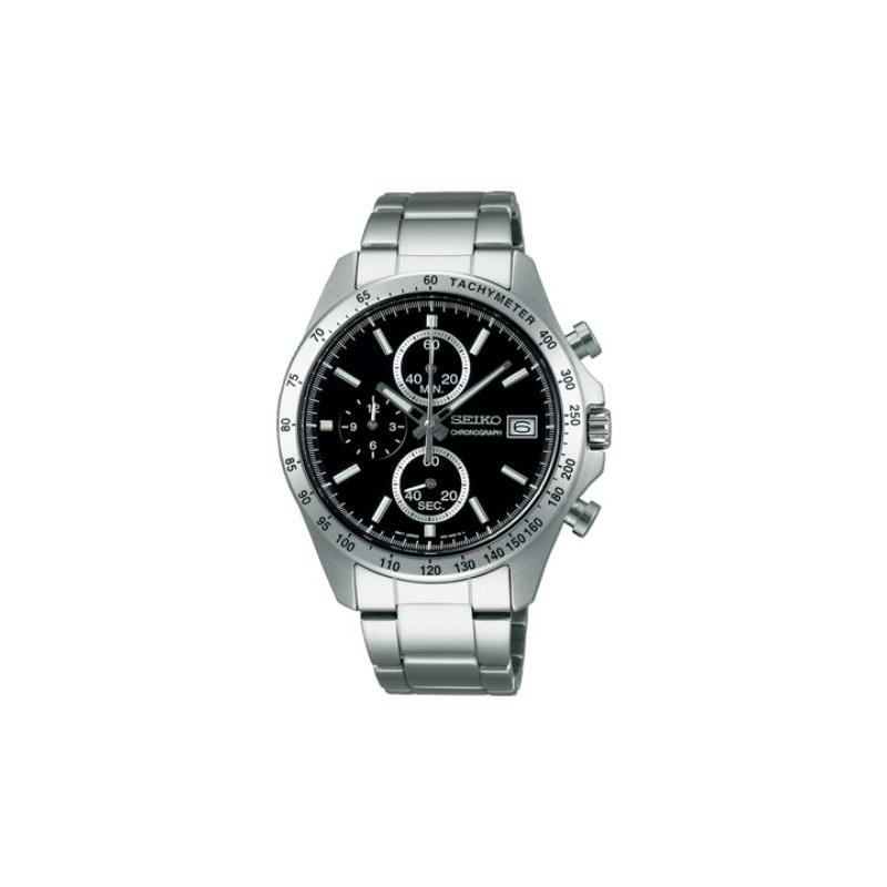 SEIKO Spirit Series Casual Business Quartz Steel Strap Men s Watch Black Dial SBTR005 чёрный