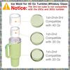 WON Ice Mold For Stanley Cup, Silicone Ice Cube Tray With Lid For 20-40Oz Tumbler, For Chilling Whiskey, Cocktails, Drinks
