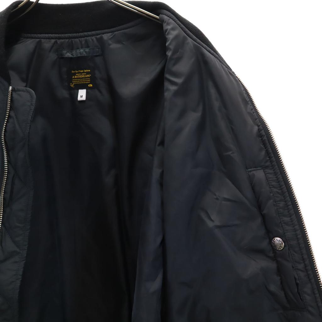 A Bathing Ape Flight Jacket M Black Series Men's Used