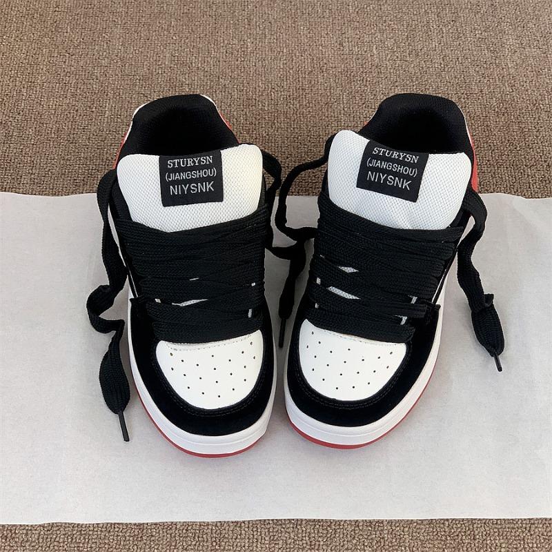 North Wind, Black and Red Classic Low-top Sports and Leisure Shoes, Men's and Women's Versatile Trend Board Shoes 2 New Summer Models