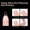 Alomd/Coffin/Square/Stiletto Fake Nail Tips Clear Acrylic False Nails 10Sizes Press On Nail for DIY Nail Extensions
