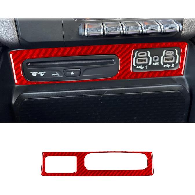 4pcs Carbon Fiber Car Window Lift Switch Cover Stickers Compatible with Dodge RAM 1500/2500/3500 2019-2023 Crew Cab, Door Glass Control Panel Trim