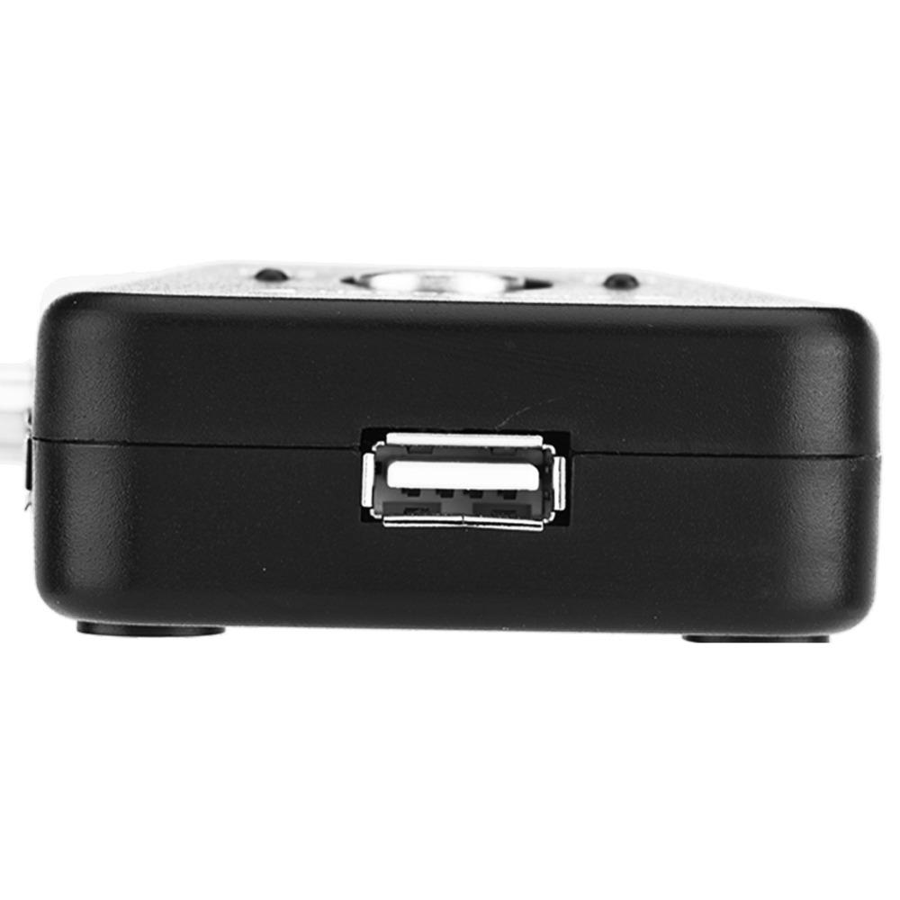 2 Port USB 2.0 KVM Switcher USB 2.0 Plug and Play Video Sharing Adapter VGA Interface KVM VGA Manual Box