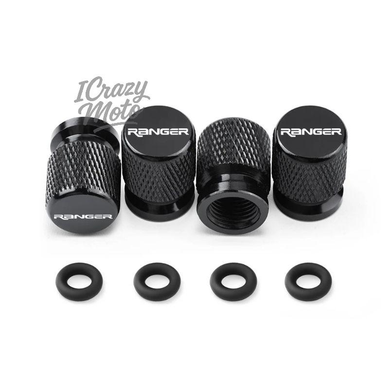 AJR1 4PCS Car Wheel Tire Valve Caps Tyre Stem Covers Airdust Waterproof For Ford Ranger Accessories
