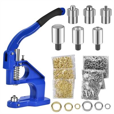 Hand Press Machine Kit Professional Metal Grommet Eyelet Punch Machine for Banners Signs Posters