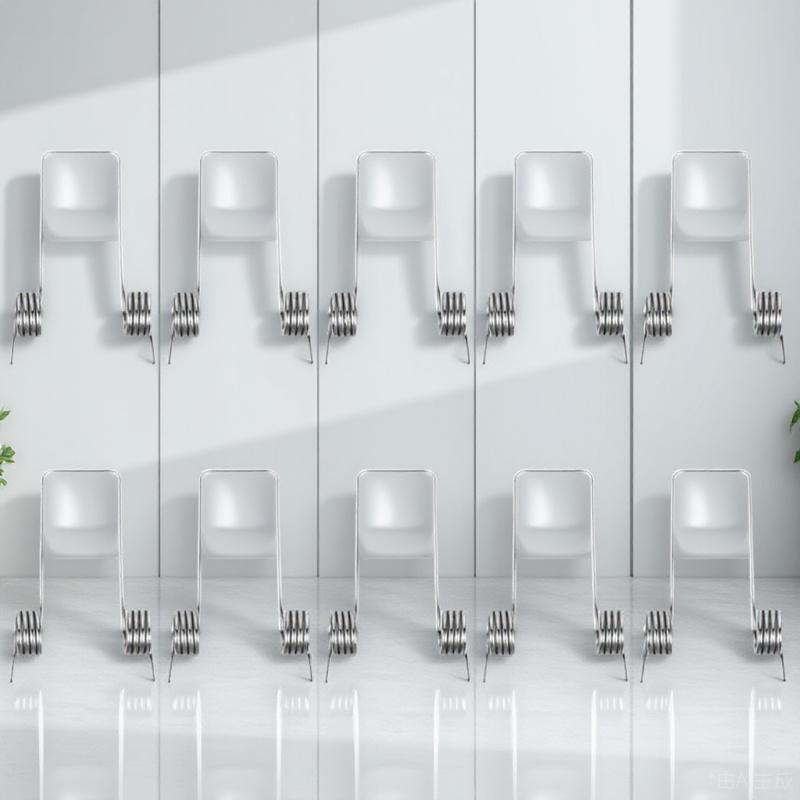 10 шт. Крышка мусорного бака Спиральные пружины Металлические Эластичные Запасные Пружины для крышки накопительного ведра Спиральная пружина other