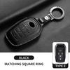 Leather Car Key Case Cover Shell For Toyota Alphard Crown Vellfire Previa Car Shell Keychain Anti-Scratch Protecter Accessories