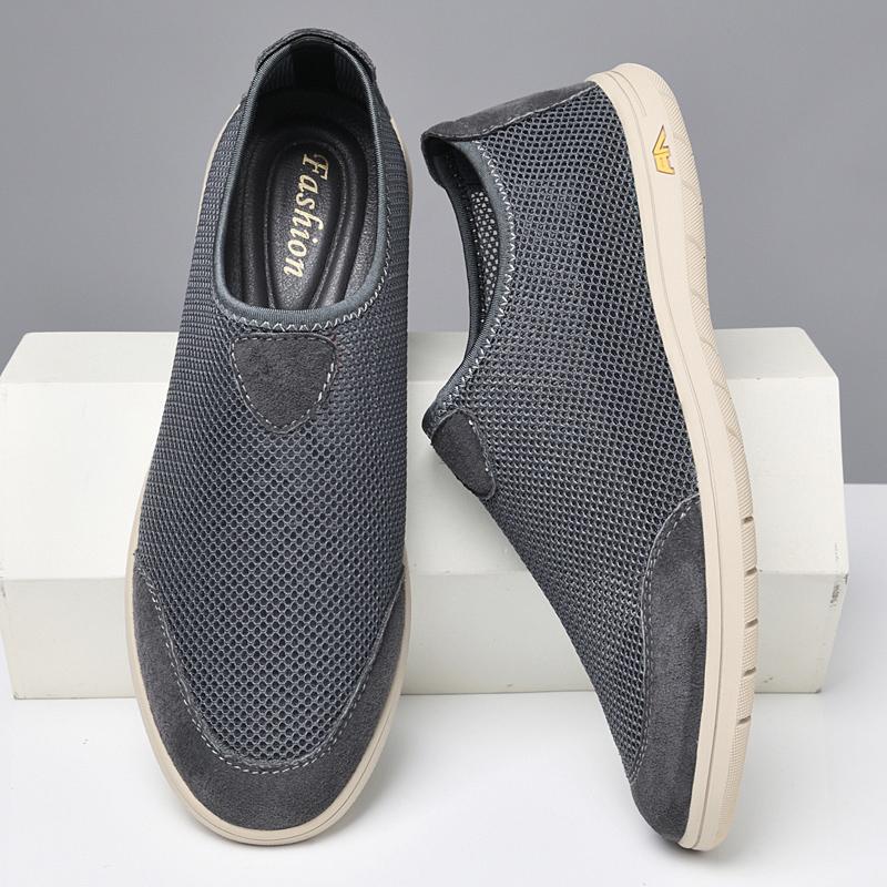 Frühling Sommer Heißverkauf Mokassins Bequeme Herren Slipper Lässige Schlupfschuhe Herren Flats Leichte Fahrschuhe Atmungsaktive Netzschuhe