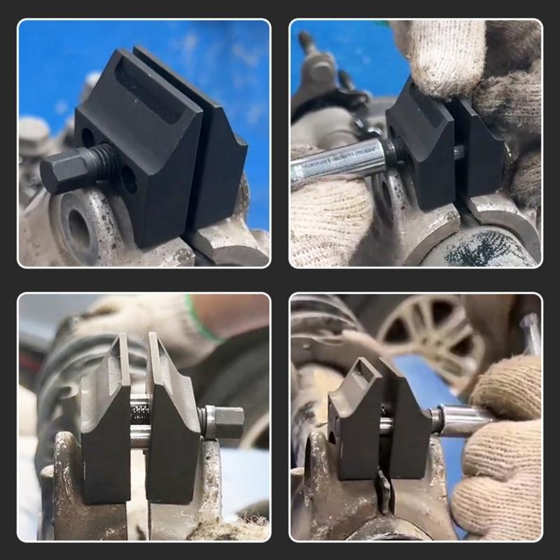 Strut Spreader Tool Universal Car Suspension Strut Split Hubs with Wrench Steering Knuckles Spreader for Most Vehicles