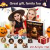 Halloween Countdown 24 Tage Lesen Geist Countdown Kalender 2D Acryl Halloween Dekoration Für Feiertag Kamin Baum Display Zuhause