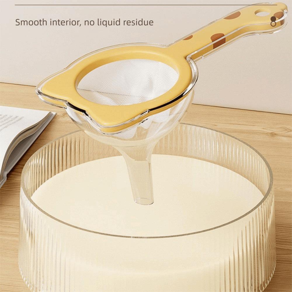 2 in 1 Kitchen Oil Funnel with Filter 120 Mesh Fine Mesh Colander Mesh Flour Sieve  Coffee