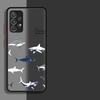 Cartoon Shark Phone Cover Case for Samsung Galaxy A56 A55 A16 A15 A54 A53 A52S A72 A17 A52 A14 A23 A34 A36 A35 A73 A33