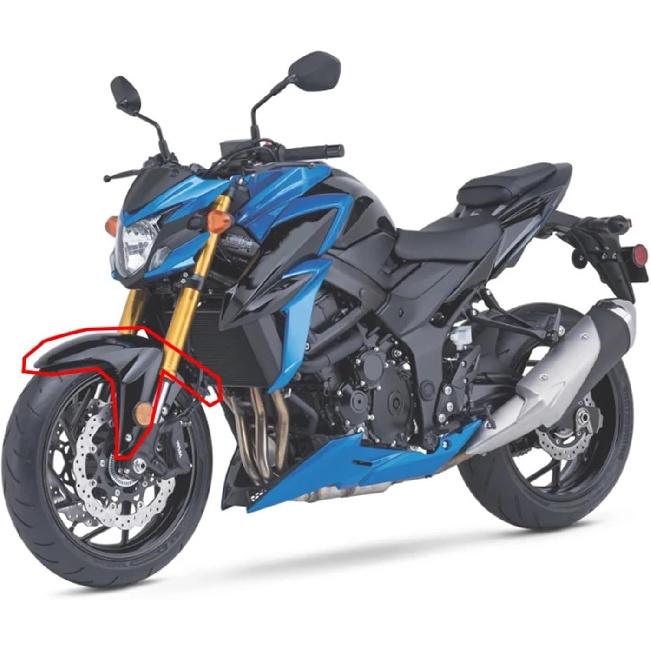 

Motorcycle Fender Front Extender Hugger Mudguard Cover Accessories Compatible with Suzuki GSXS 750 2017-2022 GSXS1000 2015-2020(Carbon Fiber Look) матовый черный