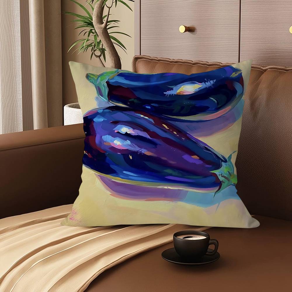 Fruit Pattern Cartoon Pillowcase Toon Gift Cushion Cover Bedroom Home Sofa Chair Seat Decor Pillow Case