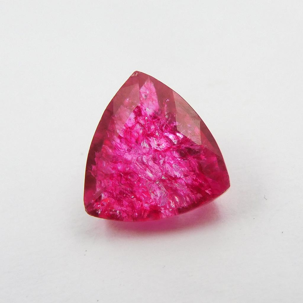Natural Ceylon Sapphire Loose Gemstone CERTIFIED 4.50 Ct Pink Trillion Shape P-980-Sa