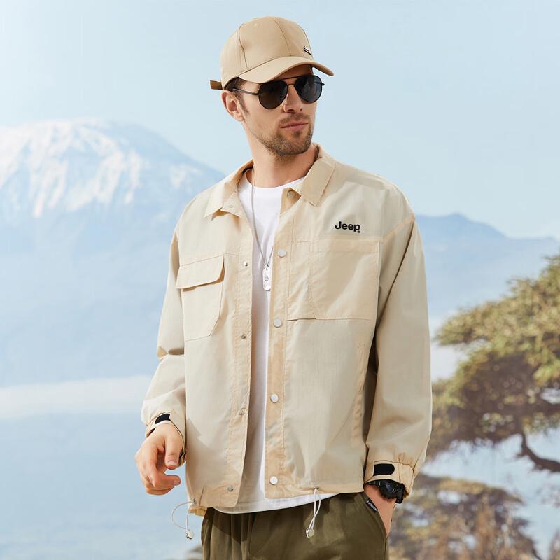 JEEP Men s Lightweight Casual Lapel Jacket L