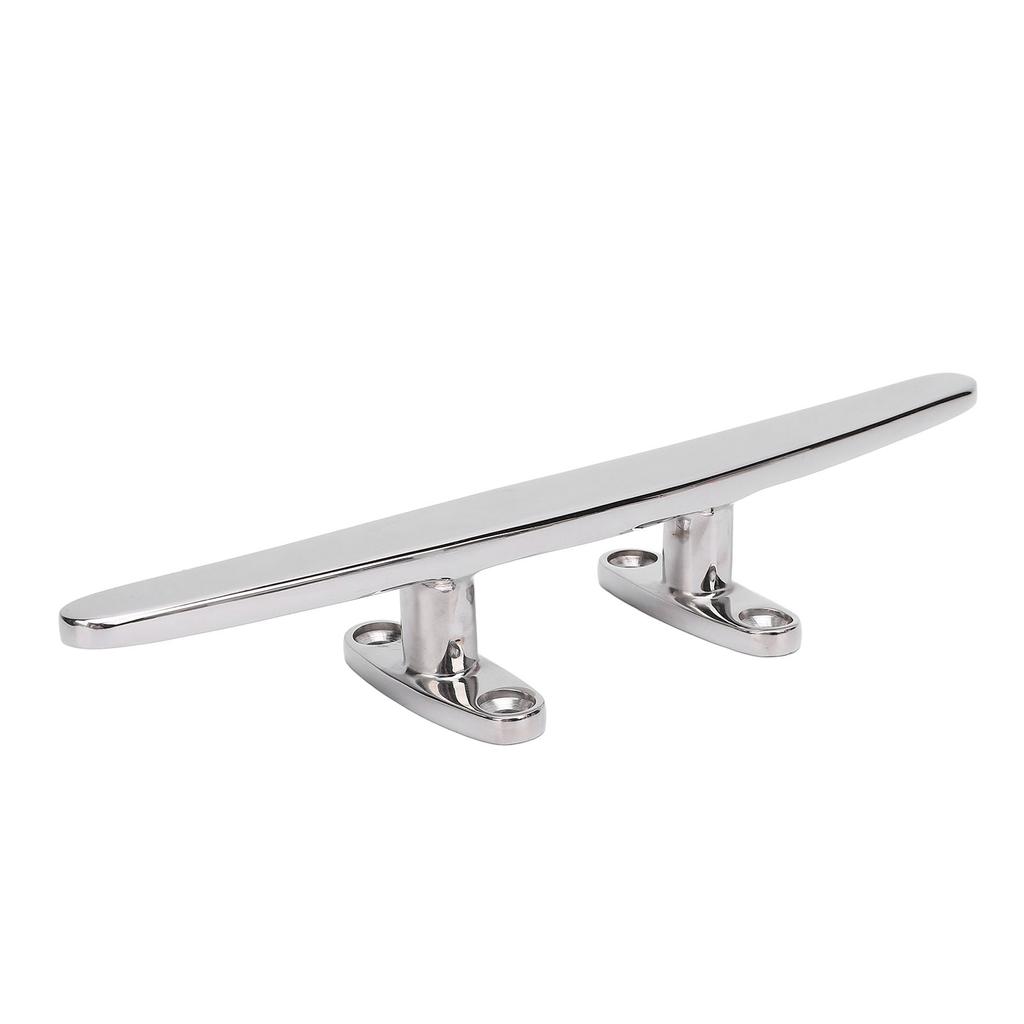 10in Dock Cleat 316 Stainless Steel Polished Heavy Duty Deck Rope Cleat for Boat Yacht Marine