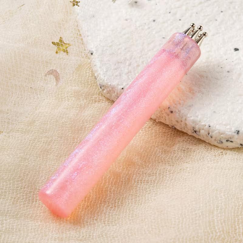 

Nail art dotter acrylic stick dotter pen one-stroke plum petal flower pattern DIY diamond dotter pen nail art tool pen
