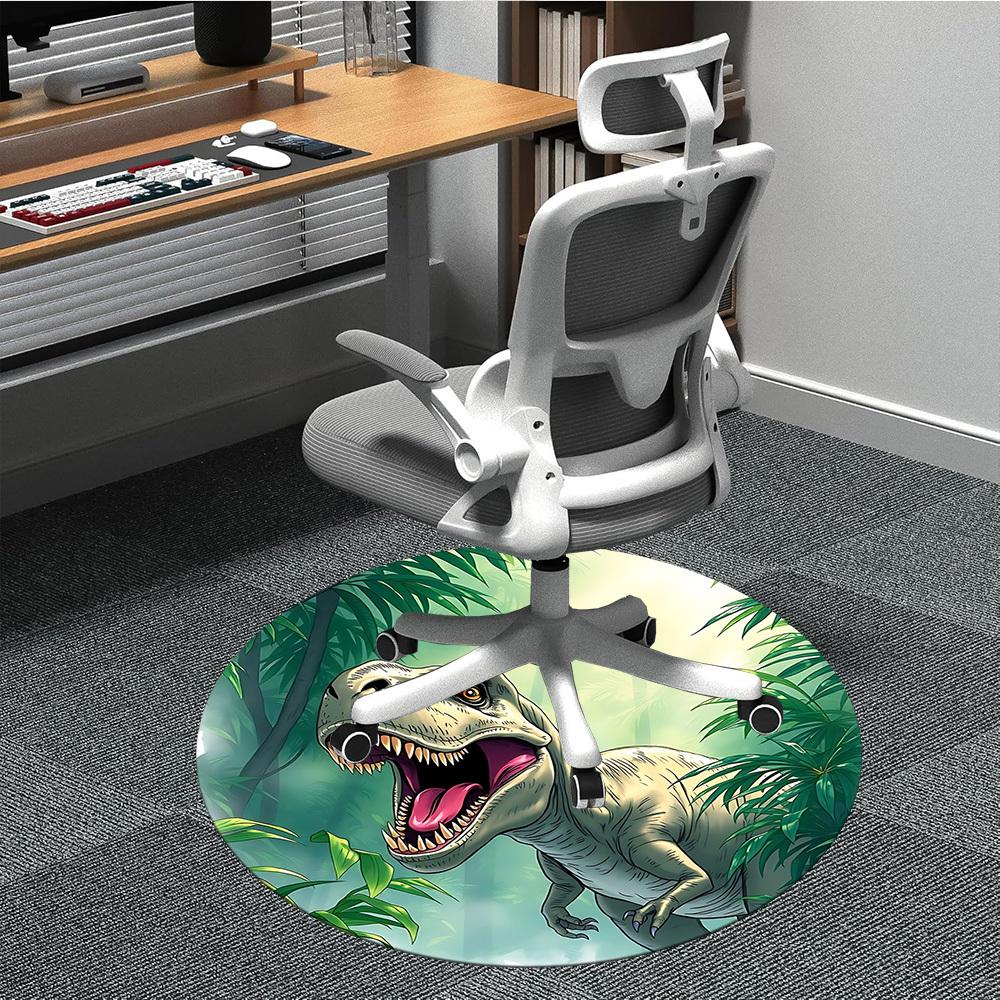 

1pc Dinosaur Print Chair Carpet for Office, , Non-slip carpet, Very suitable for offices, farmhouses,Outdoor carpet yy251120092 80cm by 80cm