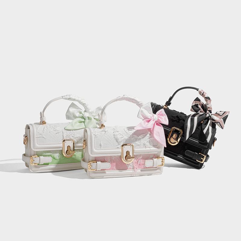 Light Luxury Printed Women's Bag Trendy Exquisite New Fashion Small Square Bag 2025 New Fashion Casual Commuting Versatile Shoulder Bag