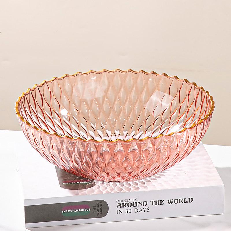 

Wuhe Light Luxury Plastic Fruit Bowl (2-Pack)