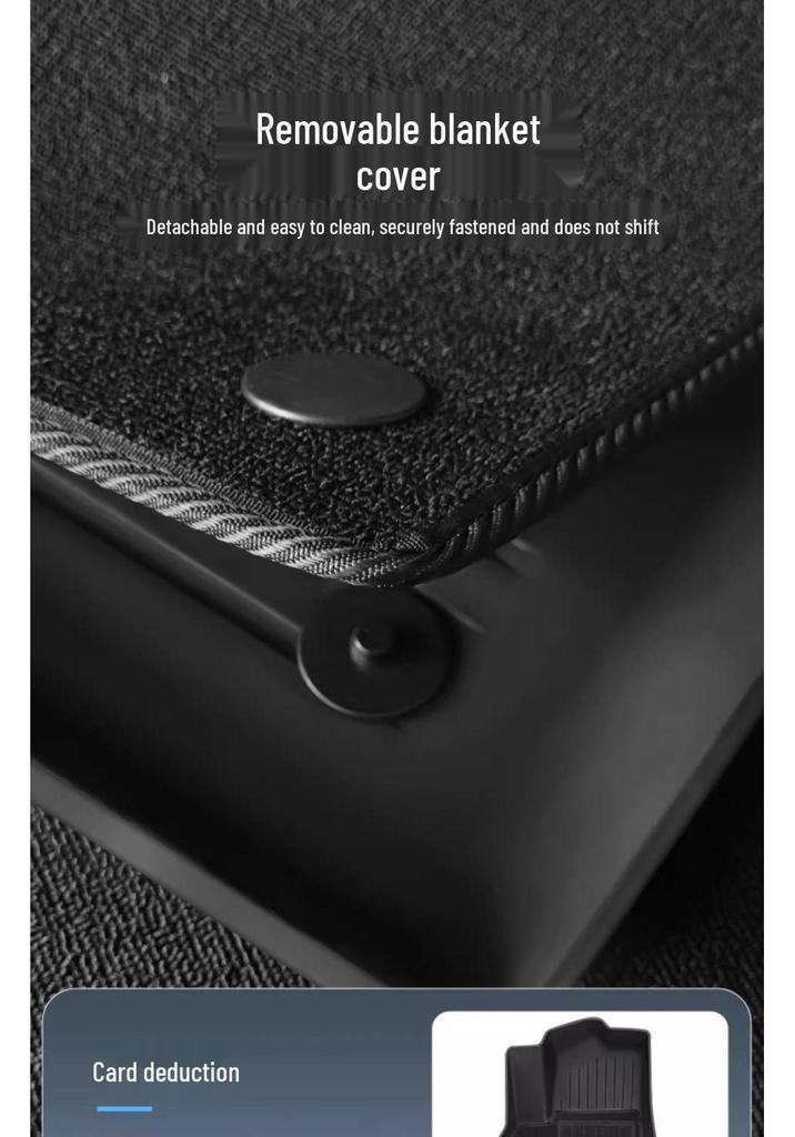 Compatible Tesla Model 3 & Y TPE Odorless Floor Mats & Trunk Backrest Mats