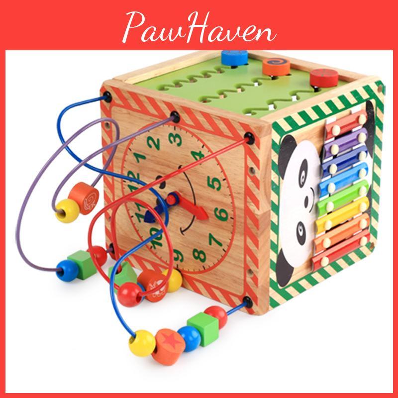 Panda Wooden Bead Maze And Musical Board For Early Childhood Learning