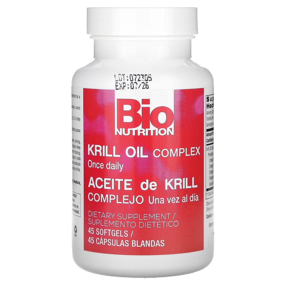 BioNutrition Krill Oil Complex Softgels, 45 Count