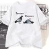 Pigeon Pigeoff Graphic Print T-shirts Women Men Summer Casual Fashion Streetwear Short Sleeve Tops Oversized O-Neck T-shirts