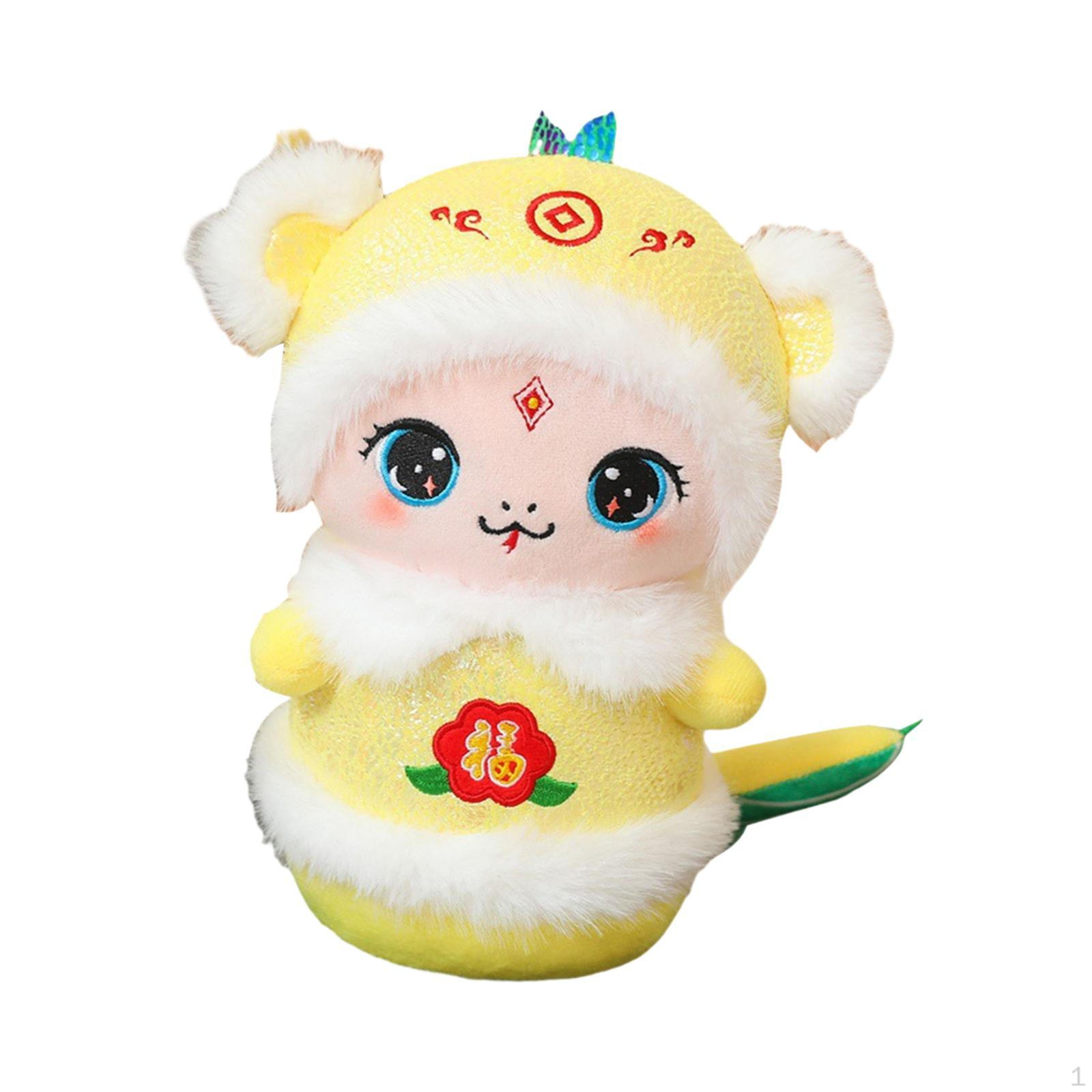 

Китайская плюшевая игрушка змея, кукла животное, мягкая фигурка