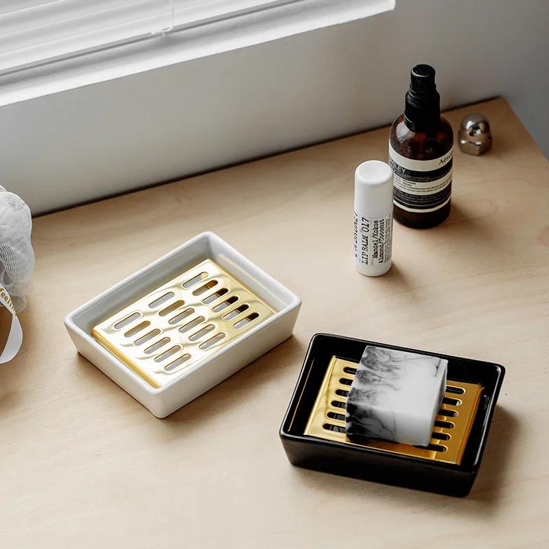 Soap Dish with Drain Household Soap Box Soap Holder