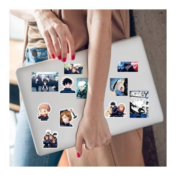 Set of 80 Jujutsu Kaisen Stickers Gojo Satoru Stickers DIY Decorations Letters Mobile Stationery Notebook Tape Stylish Anime Collection Cute Photo