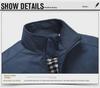 Men's Casual Stand Collar Windbreaker Jacket for Spring and Autumn