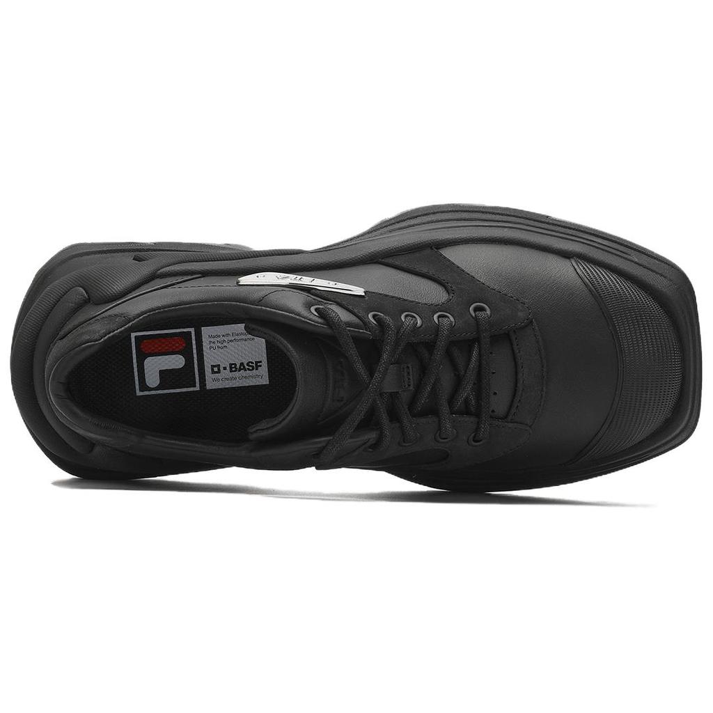 Fila Diva Leather Comfortable Versatile Low-Top Dad Sneakers Women Sneakers Black F12W411111FBK