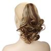 Women Wig Ponytail Style Soft Inner Ponytail Extension Temperature Fiber Mesh High Short Wavy Black Brown Hair