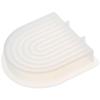 Silicone Rainbow Arch Candle Mould White 17.4*17.2*3.4 cm Geometric Shape Silicone Mould Home Decoration