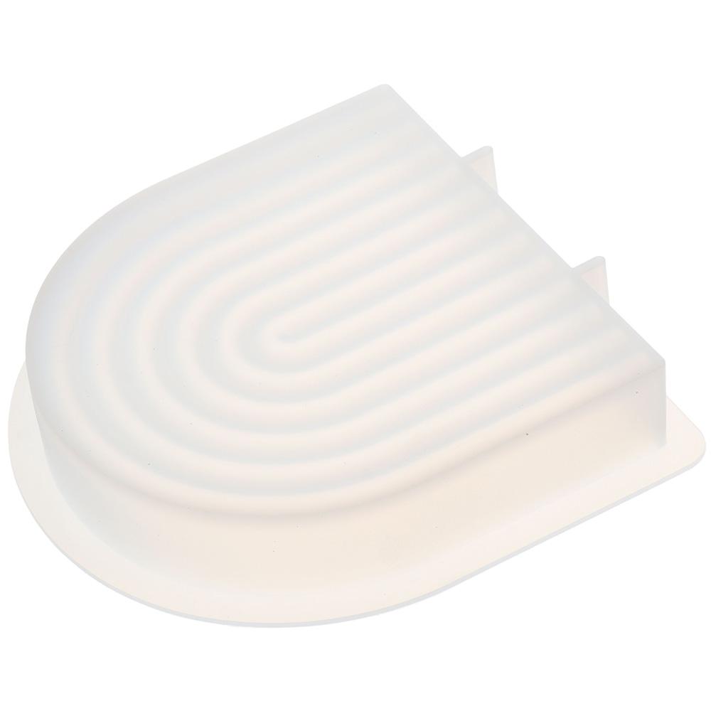 Silicone Rainbow Arch Candle Mould White 17.4*17.2*3.4 cm Geometric Shape Silicone Mould Home Decoration