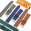 Genuine Leather Watch Straps 20mm 22mm Handmade Palm Pattern  Wristband Belt Watchband Quick Release Watch Band for Men Women