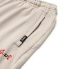 Li Ning X OG Slick Collaboration Letter Pattern Printed Cuffed Knitted Sports Pants Men Bottoms Oatmeal-Gray AKLT689-2