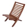 Holzstuhl Dunkelbraun Stilvoll Klappbar Ergonomisch Hohe Rückenlehne Stabile Unterstützung Holz Liegestuhl
