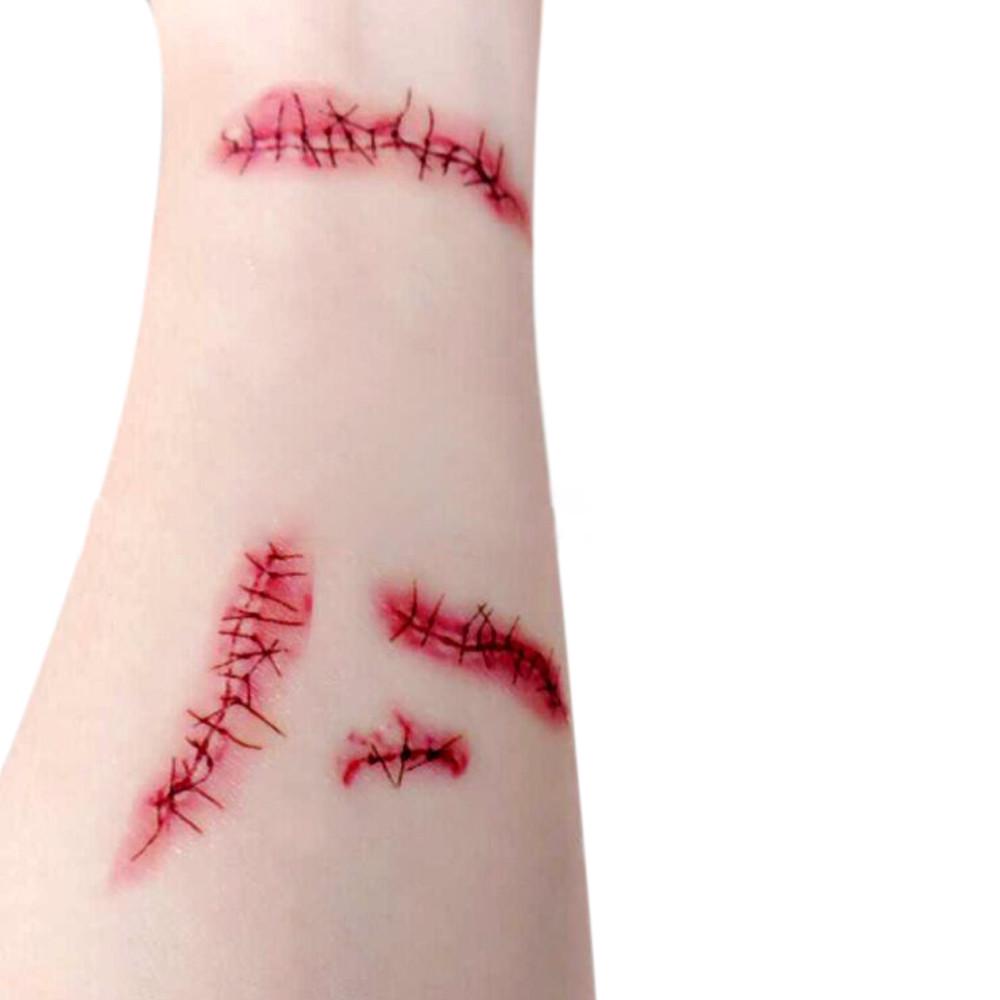 

Хэллоуин Ужасы Пятна Крови Шрамы Татуировки One Size