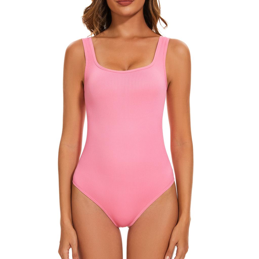 European And American Belly Sculpting Onesie Beautiful Back Elastic Tights Seamless Running Fitness Yoga Clothes Women'S Vest Body