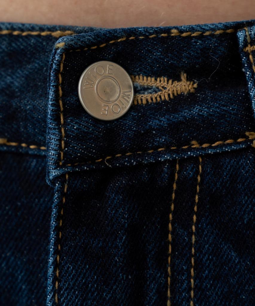 WIOE Cloe Curved Denim Pants_Dark Blue