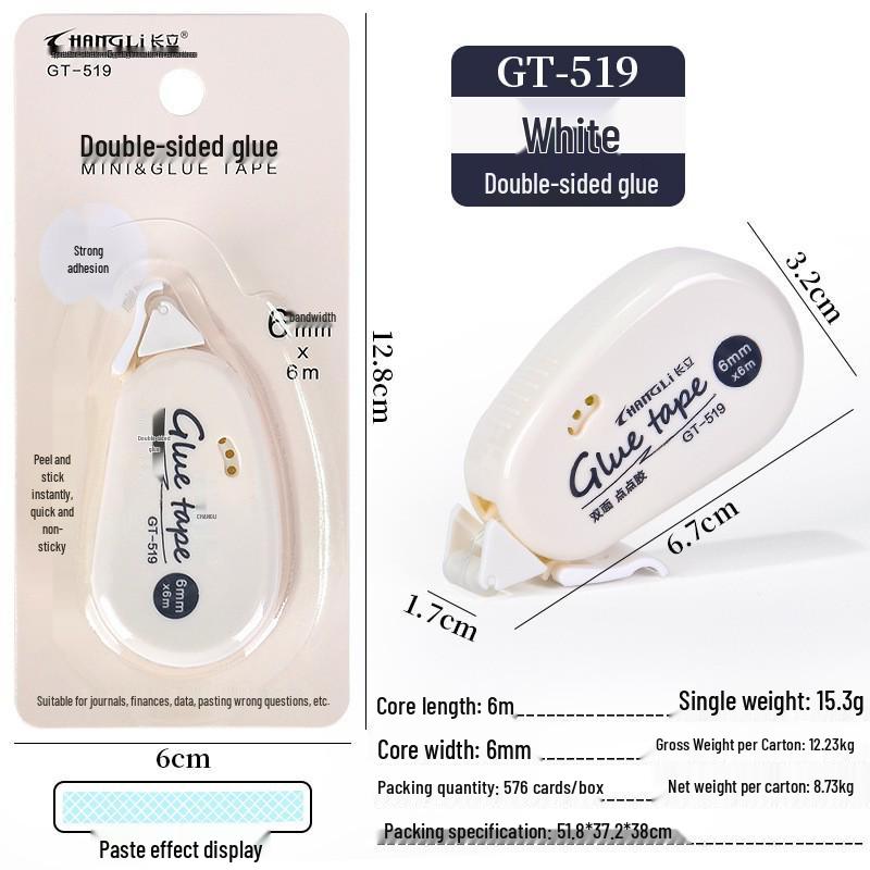 Longli Strong Dot Adhesive Removable Double-Sided Transparent Grid Tape for Scrapbooks
