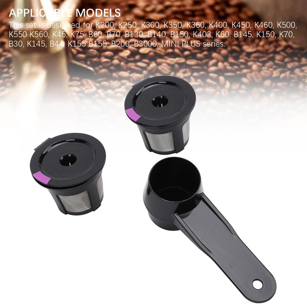 Reusable Coffee Capsule Scoop Set Reusable Coffee Pod PP Spoon for K200 K250 K300 K350 K360 K400 K450