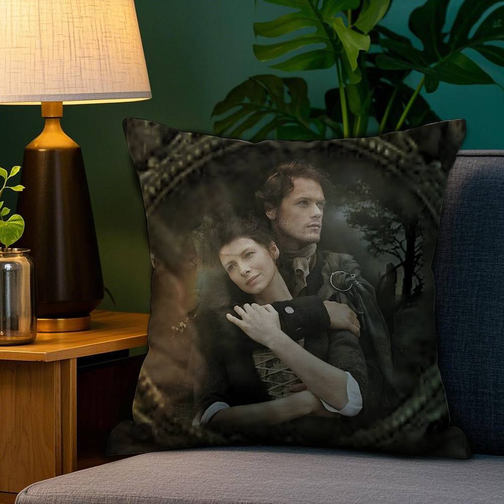 Pillow Case Plush Fabric Soft Double Sided Print TV Series O-Outlander Sofa Cushion Cover Throw Pillow Covers