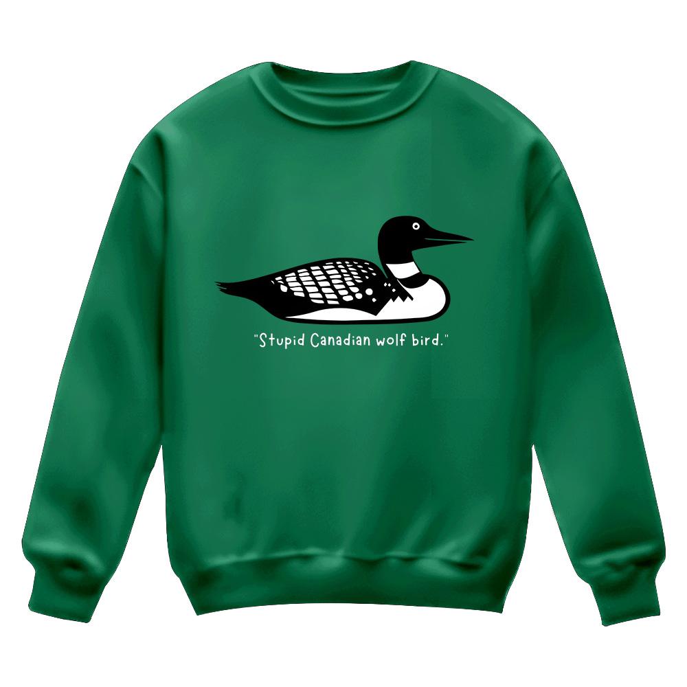 Толстовка «Накалённое соперничество: Гагара», Глупая канадская волчья птица, Пуловеры, Подарок для фаната, Толстовки «Накалённое киносоперничество», Унисекс одежда L