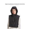 Cotton Thickened Fake Collar Hooded Hat Zipper Design Drawstring Scarf Balaclava Hat Ultralight Wind Snow Cap Casual Wear