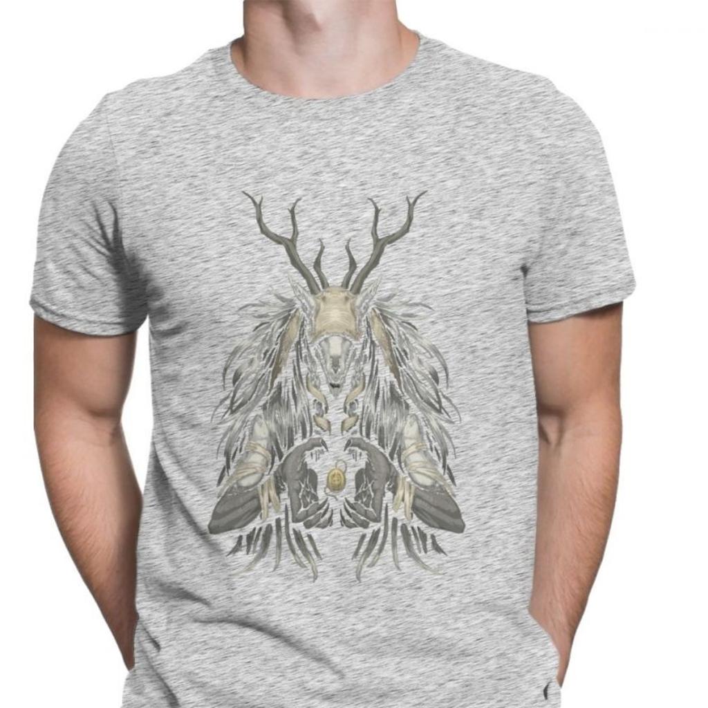 Men's Tops T Shirt The Supplicant Premium Cotton Tshirts Vicar Amelia Bloodborne Scary Harajuku Halloween T Shirt Graphic