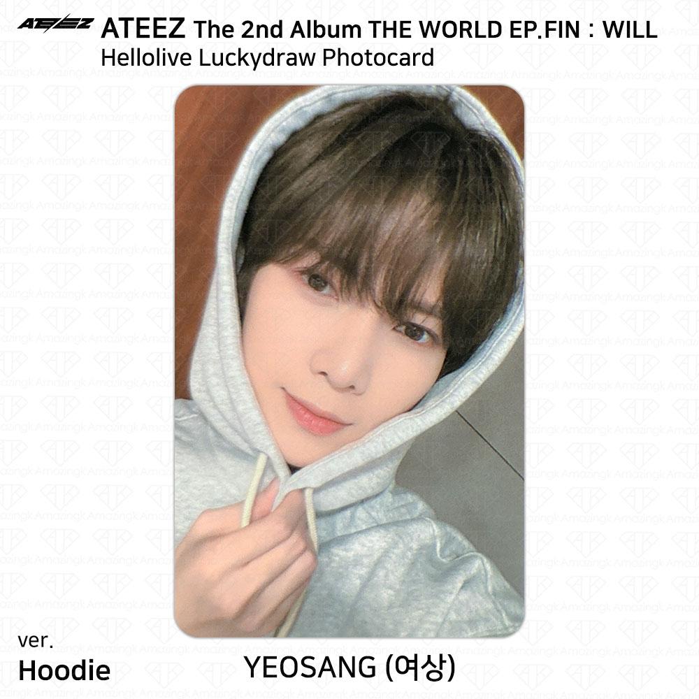 2-й альбом ATEEZ THE WORLD EP.FIN WILL Hellolive Lucky Draw Фотокарточка KPOP K-POP — фото 8